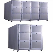 6 Mortuary Body ledusskapji